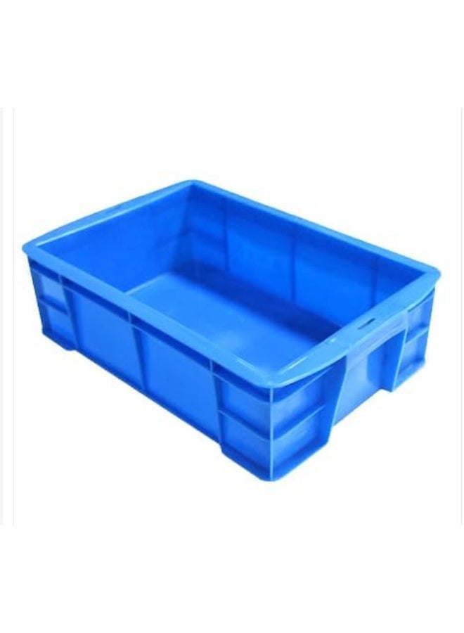 Multi-purpose plastic storage boxes 48*38*18H (blue) rectangular, single piece - Image 1